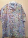 Batik Hemd - Lila mit Blumenmuster
